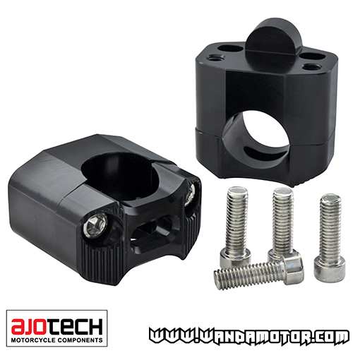 Handlebar mounting kit Ajotech fatbar black